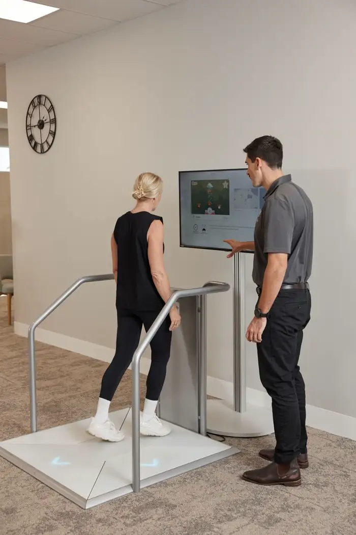 Balance and movement assessment area at Avanti Health