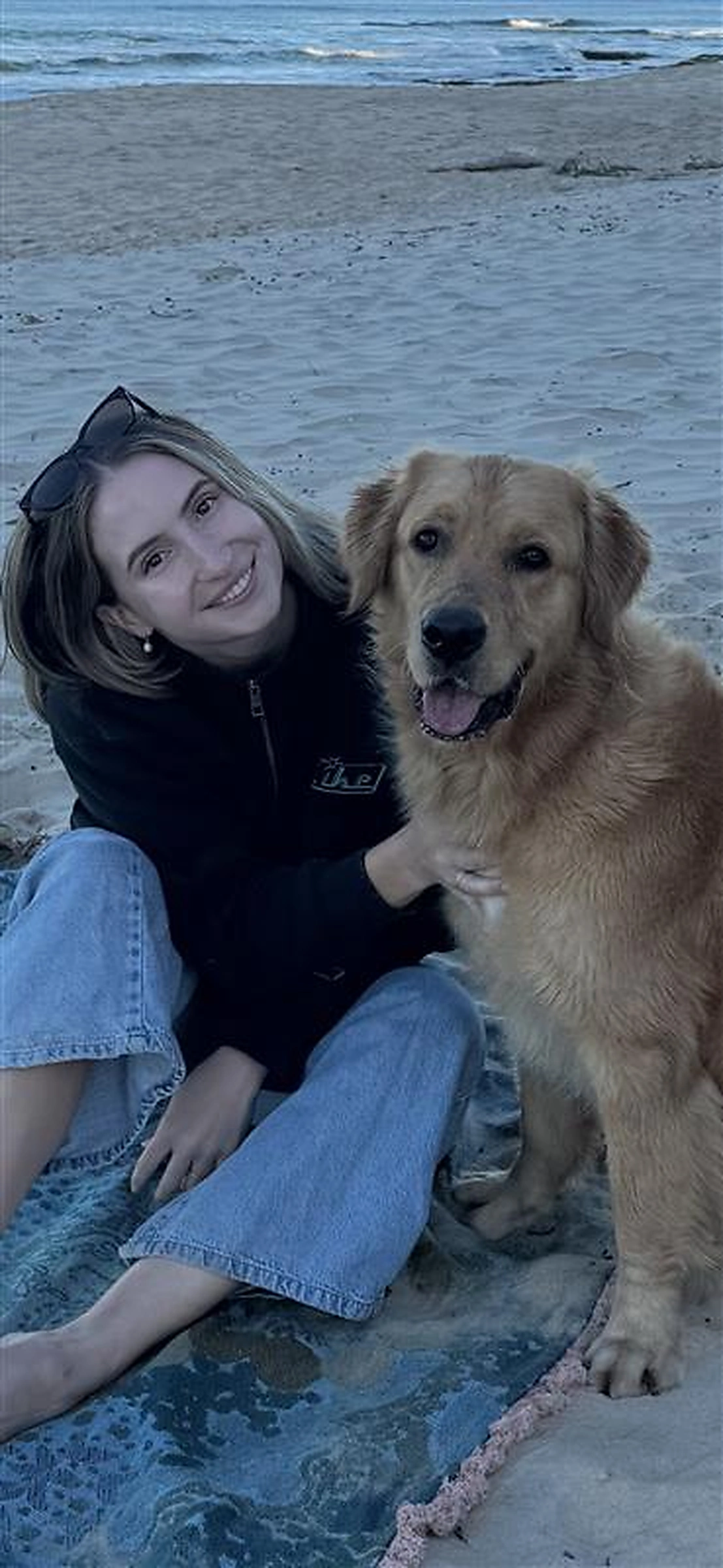 Olivia at the beach