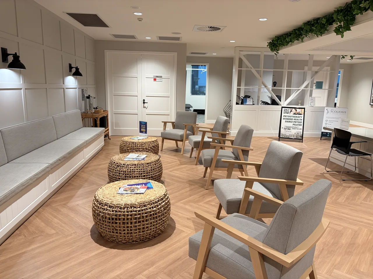Southport foyer and reception seating at Avanti Gym
